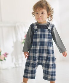 J.PRESS KIDS 【BOX付き】【80-90㎝】長袖Tシャツ&オーバーオール セット