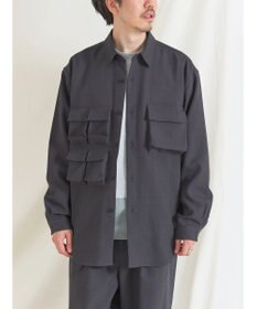 CRAFT STANDARD BOUTIQUE ポリエステルツイルポケッタブルシャツ