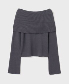 GRACE CONTINENTAL オフショルニットトップ