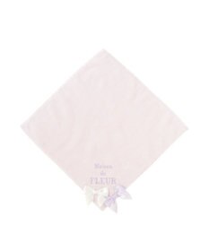 Maison de FLEUR バイカラーリボンタオルハンカチ