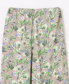 ANY L 【ウエストゴム/洗濯機可能】フラワープリントリラックスパンツ