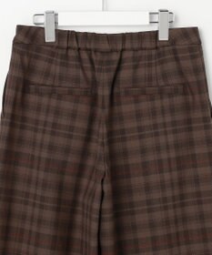 J.PRESS LADIES S milledタータンラメチェック クロップド パンツ