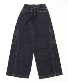 WEGO バンダナ付きリジットワイドデニム