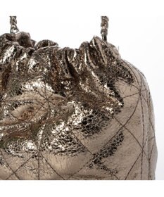 UNBILLION カシュカシュ cachecache / 口元ギャザーメタリックキルトミニショルダー