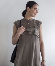 組曲 L エンブロイダリーレースノースリーブ ブラウス