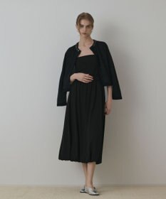 GRACE CONTINENTAL ラメフェザ－ニットカーディガン