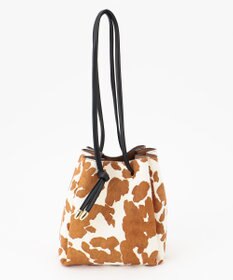 23区 【CLASSY.12月号掲載】カウヘアー ミニ巾着 バッグ