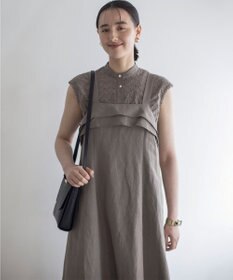 組曲 L エンブロイダリーレースノースリーブ ブラウス