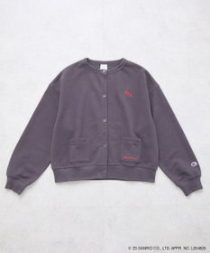 earth music&ecology チャンピオン　ハローキティ×ｅｍａｅ裏毛カーディガン