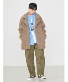 AMERICAN HOLIC ツイードライクコクーンミディコート