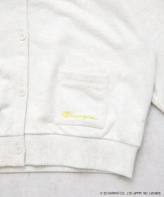 earth music&ecology チャンピオン　ハローキティ×ｅｍａｅ裏毛カーディガン