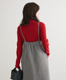 Green Parks フロントＺＩＰツイードキャミワンピース