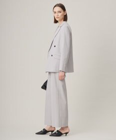 ICB 【接触冷感・UVケア・撥水・洗える】LooseWeave ダブルブレストジャケット