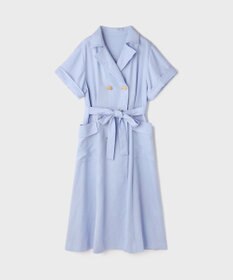 GRACE CONTINENTAL リネンタッチミリタリードレス