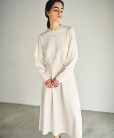 GRACE CONTINENTAL エスニック刺繍ニットワンピース