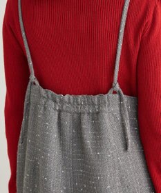 Green Parks フロントＺＩＰツイードキャミワンピース