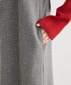 Green Parks フロントＺＩＰツイードキャミワンピース