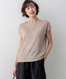 23区 L 【先行予約】シャイニーシアー ノースリーブ ニット