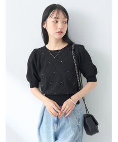 earth music&ecology アーガイルスカシパールニットプルオーバー