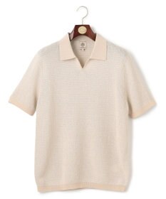 J.PRESS MEN 【HTBRID LINEN】スキッパーニット ポロシャツ