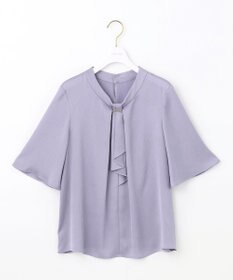 ANY SIS 【洗える】メタルパーツボウタイ ブラウス