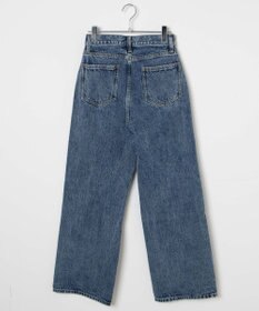 WEGO ウエストフィットワイドストレートデニムパンツ