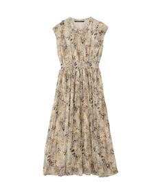 YECCA VECCA ぼかし柄プリーツワンピース