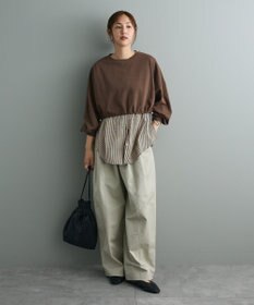 CRAFT STANDARD BOUTIQUE ポンチ＋布帛セットチュニック