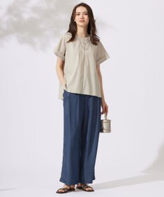 自由区 【カタログ掲載・セットアップ対応・接触冷感・UVケア・洗える】ファンクショナルクロス ブラウス