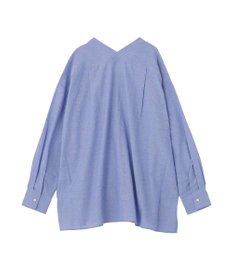 Green Parks 綿麻混Ｖネックオーバーサイズシャツ