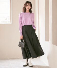 23区 【12色展開/新色追加】ウーステッドウール ビッグシルエット ニット