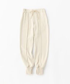 uncrave 【uncrave WHITE】ドレーピーツイル リブパンツ