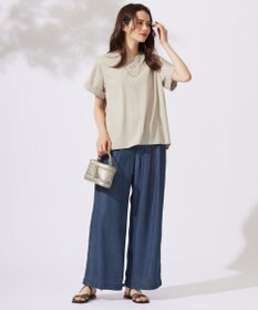 自由区 【カタログ掲載・セットアップ対応・接触冷感・UVケア・洗える】ファンクショナルクロス ブラウス