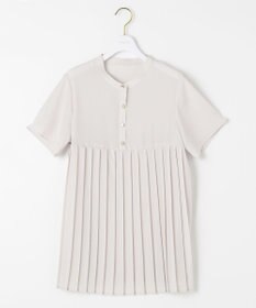 ANY SIS L 【洗える】ジョーゼットプリーツコンビ ブラウス