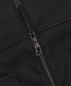 WEGO 【25年秋冬新作/ユニセックス着用ITEM/SMLサイズ展開】PUダブルZIPフライトブルゾン