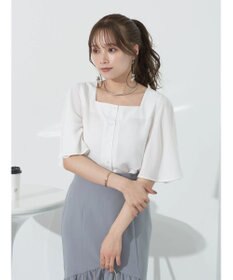 earth music&ecology ２ＷＡＹショルダースリットブラウス