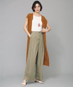 自由区 【洗える】ソフトリブテレコ タンクトップ