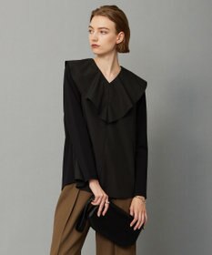 ICB L 【洗える】ハイゲージポンチ ラッフルカラープルオーバー