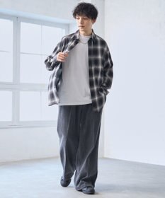 WEGO 【ウエストゴム】スーパーバギーデニムスラックス