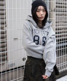 WEGO グラフィックショートZIPパーカー