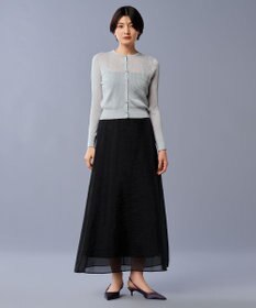 uncrave 【手洗い可】ラメ シアー ニット カーディガン（uncrave STANDARD）