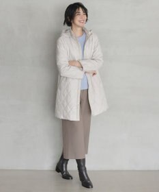 J.PRESS LADIES S 【WEB限定カラーあり・2way】コンパクトタフタキルティング  フーデッド コート