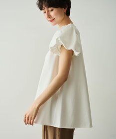 #Newans 【洗える】Aラインパフスリーブカットソー