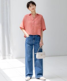 23区 【接触冷感】23区DENIM サマー ストレート ワイド パンツ