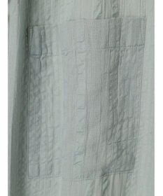 Green Parks インド綿  バンドカラーデザイン５分袖シャツ