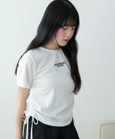 WEGO ビジューサイドドロストショートT