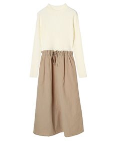 Green Parks ドッキングニットワンピース