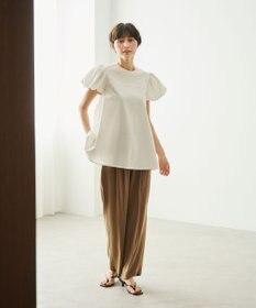 #Newans 【洗える】Aラインパフスリーブカットソー