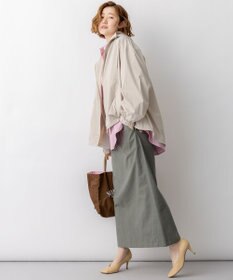 23区 【先行予約】2WAY ストレッチタフタ ボリュームスリーブブルゾン