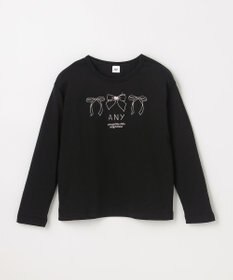 ANY KIDS 【Good Price】 ANY刺繍 長袖Tシャツ